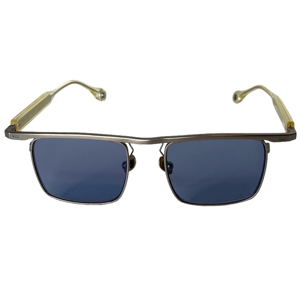 ETUDES STUDIO Karma‎ Blue Lens Matte Silver Framed Sunglasses